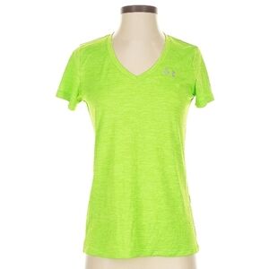 Under Armour Women's Neon Green V-Neck Tee
